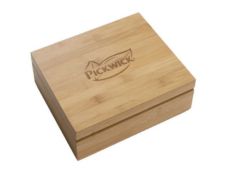 Pickwick Professional Bamboe Gevulde 6-vaks Theekist dicht - 4016935