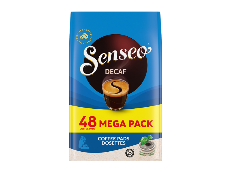 DOUWE EGBERTS SENSEO DÉCAF ROAST GROOTVERPAKKING front - 4080397