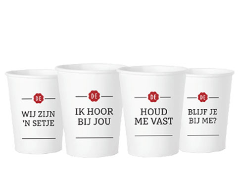 Recensent Doornen schelp Douwe Egberts Koffiebekers 180 CC herbruikbaar